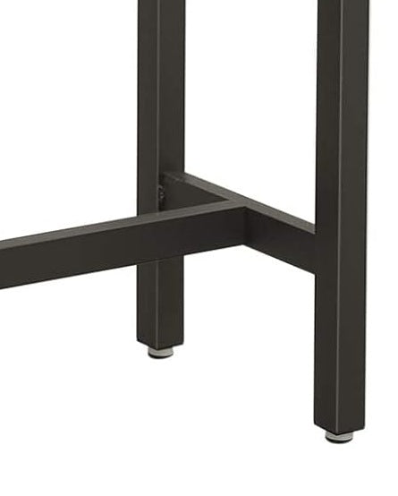 Bar Table Desk, Industrial Style, 120x40x100 cm, Vintage Brown and Black, Sturdy Metal Frame
