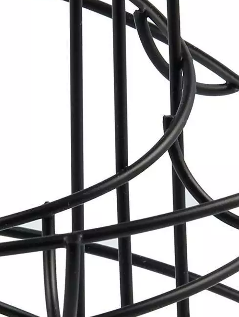 Black Spiral Egg Rack Stand Helter Skelter Style Holds 18 Eggs Kitchen Counter Storage