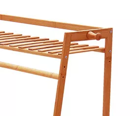 Heavy Duty Wooden Clothes Rail - Natural