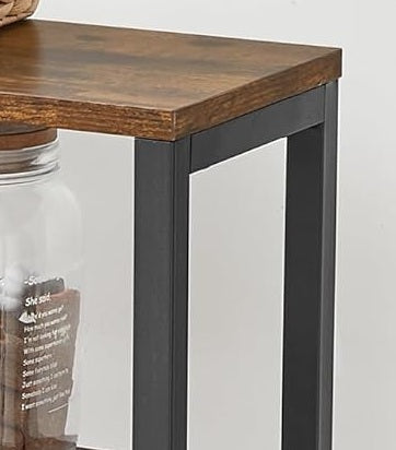 Industrial Kitchen Storage Rack with 6 Shelves & 6 Hooks, Adjustable Middle Shelf