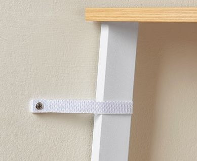 5-Tier Corner Shelf Unit, Oak & White Ladder Shelf for Living Room or Bedroom