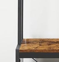 Hall Tree with Bench, Shoe Storage, 9 Hooks, Top Shelf, Industrial Coat Rack for Hallway, Rustic Brown