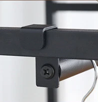 Industrial Clothes Rail Garment Rack with Shelves & Hanging Bar Freestanding Wardrobe Stand