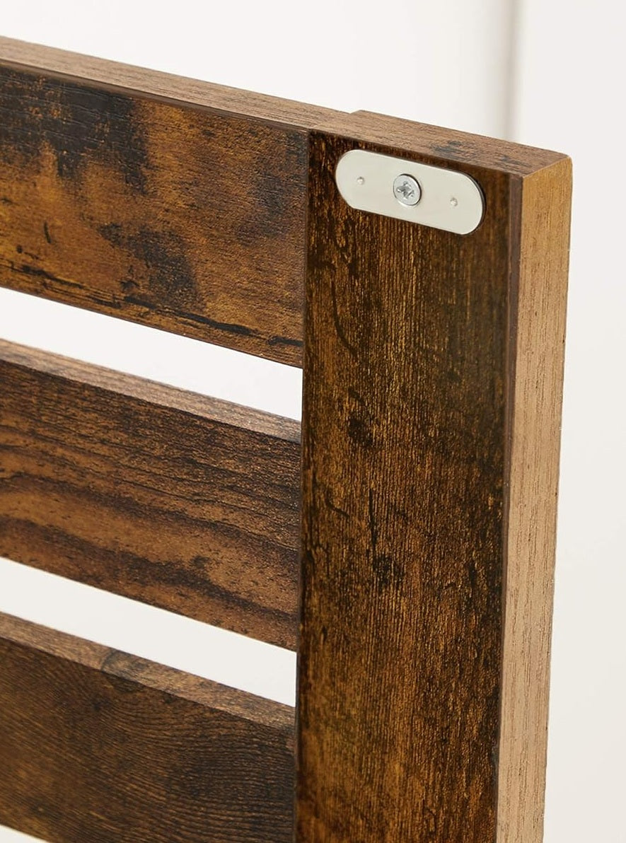 Rustic Bathroom Floor Cabinet – Storage Unit with Doors & Adjustable Shelf