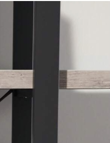 5-Tier Industrial Bookshelf Freestanding Storage Rack Display Unit for Living Room Office