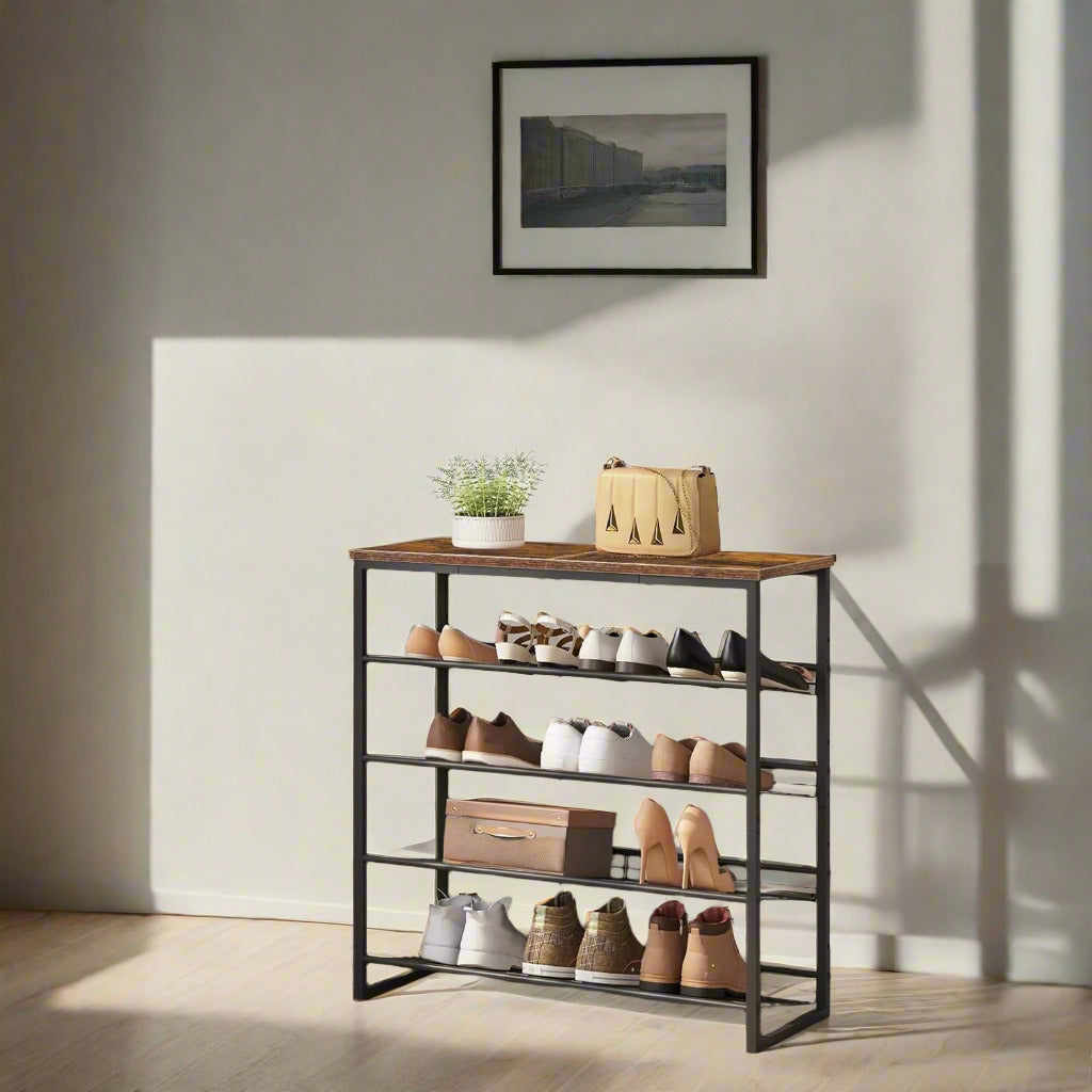 5 tier shoe bench