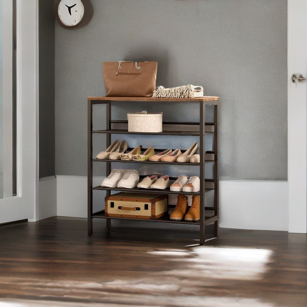 5 tier shoe rack