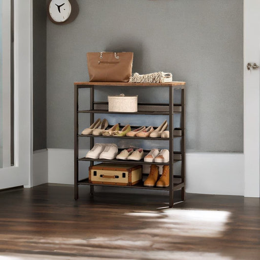 5 tier shoe rack