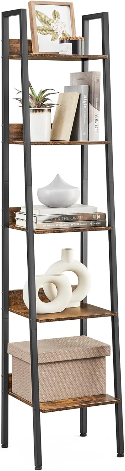5 Tier Narrow Ladder Shelf