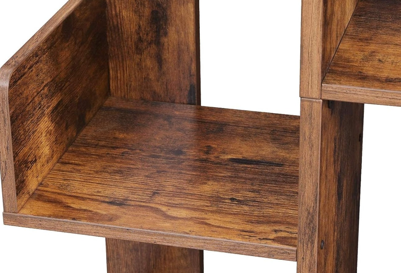 Tree Shaped Bookcase with 13 Storage Shelves