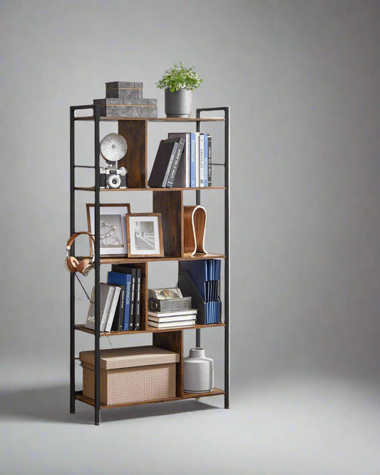 6 Tier Industrial Bookshelf