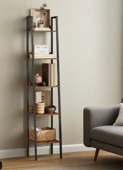 5 Tier Narrow Ladder Shelf