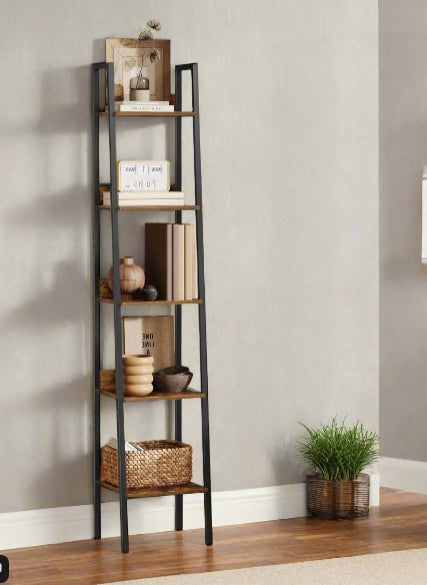 5 Tier Narrow Ladder Shelf