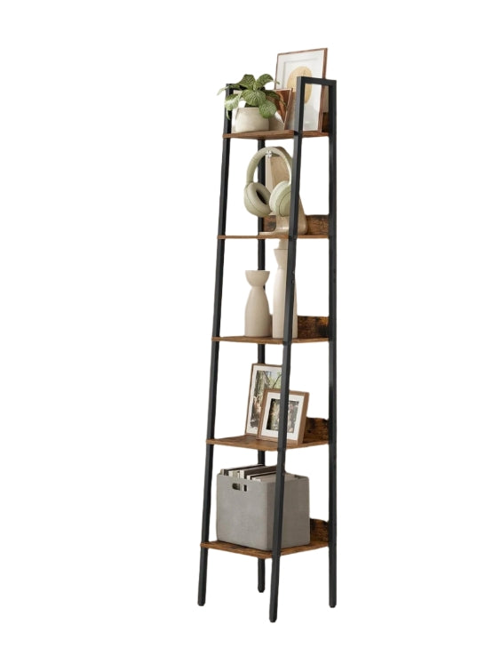 5 Tier Narrow Ladder Shelf