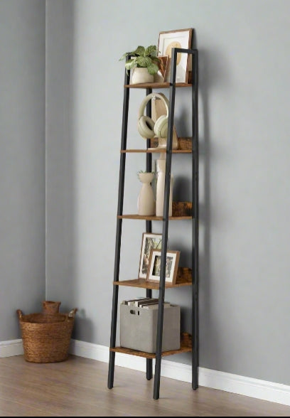 5 Tier Narrow Ladder Shelf