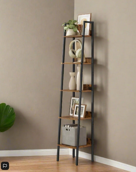 5 Tier Narrow Ladder Shelf