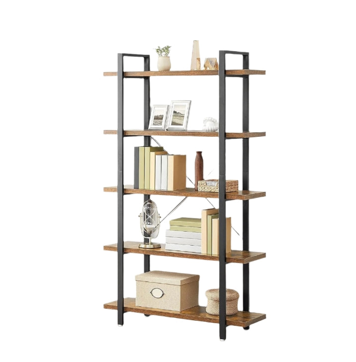 5 Tier Bookcase - Large Ladder Shelf