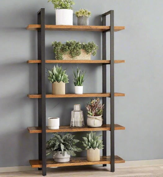 5 Tier Bookcase - Large Ladder Shelf