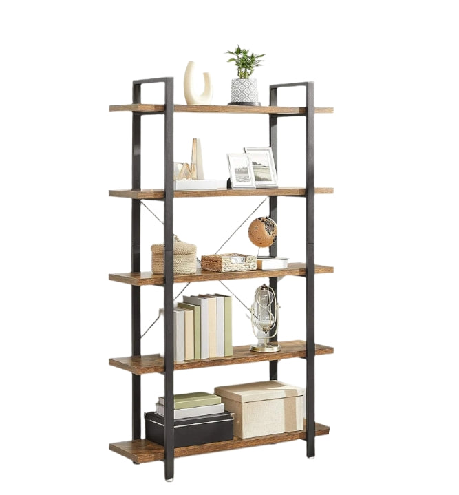 5 Tier Bookcase - Large Ladder Shelf