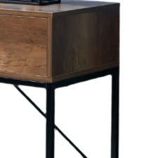 Console Table with 2 Drawers and Wooden Shelf