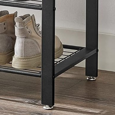 Industrial 4-in-1 Coat Rack with Shoe Bench – Hallway Clothes Stand with 9 Hooks