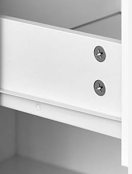 Set of Two White Bedside Table with Drawer – Modern Nightstand for Bedroom or Living Room