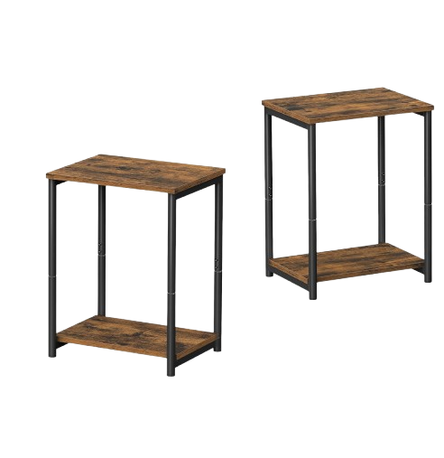 Set of 2 Side Tables for Bedroom and Livingroom