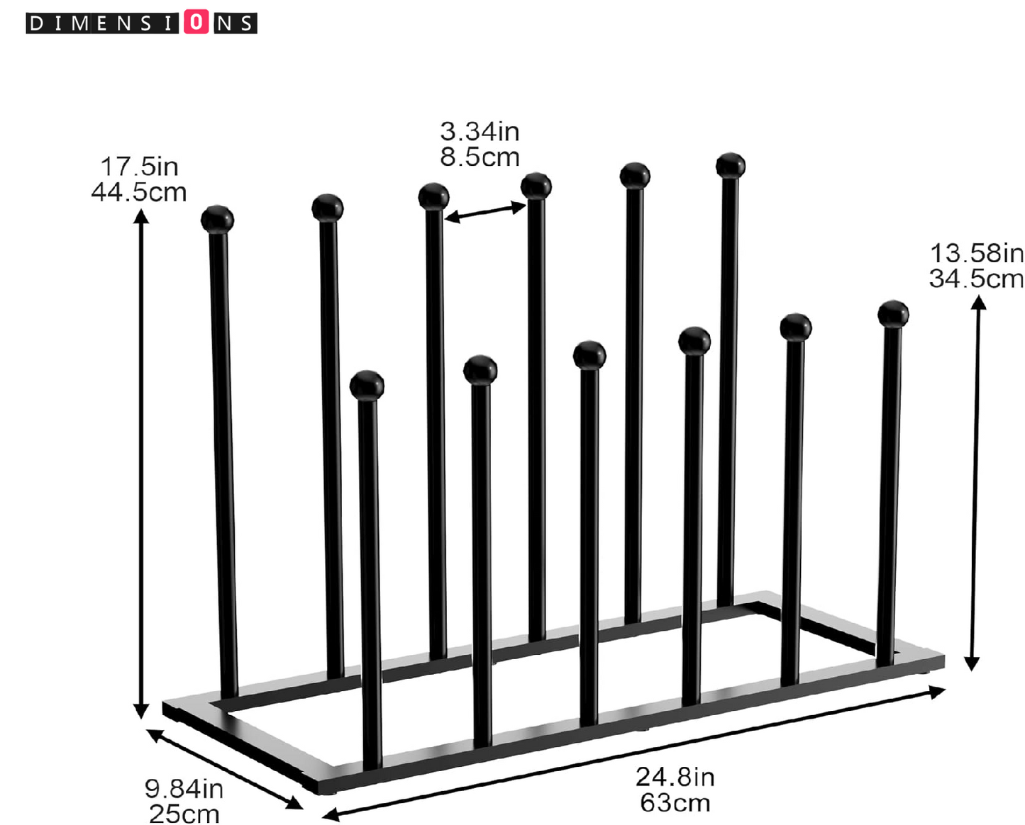 Freestanding Shoe Storage for 6 Pairs