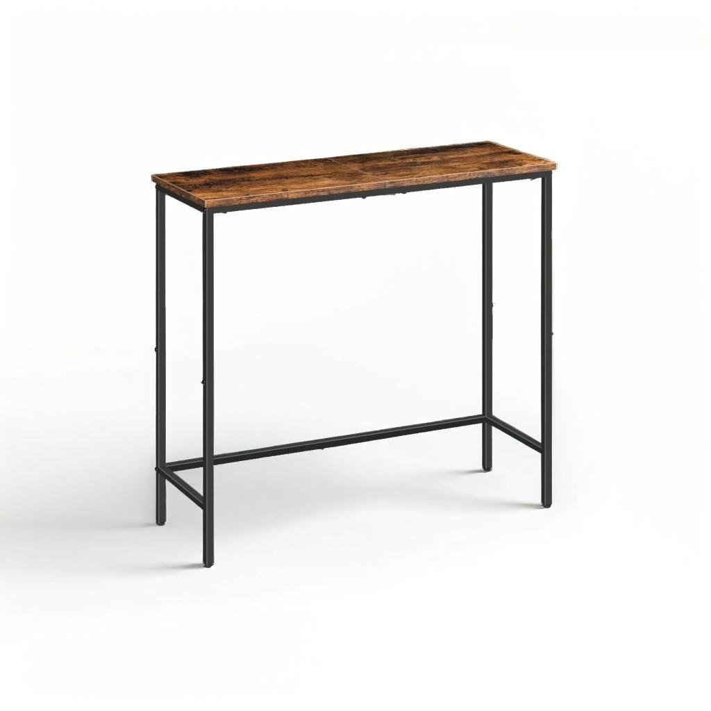 Slim Console Table Metal Frame Display Table for Hallway Small Spaces