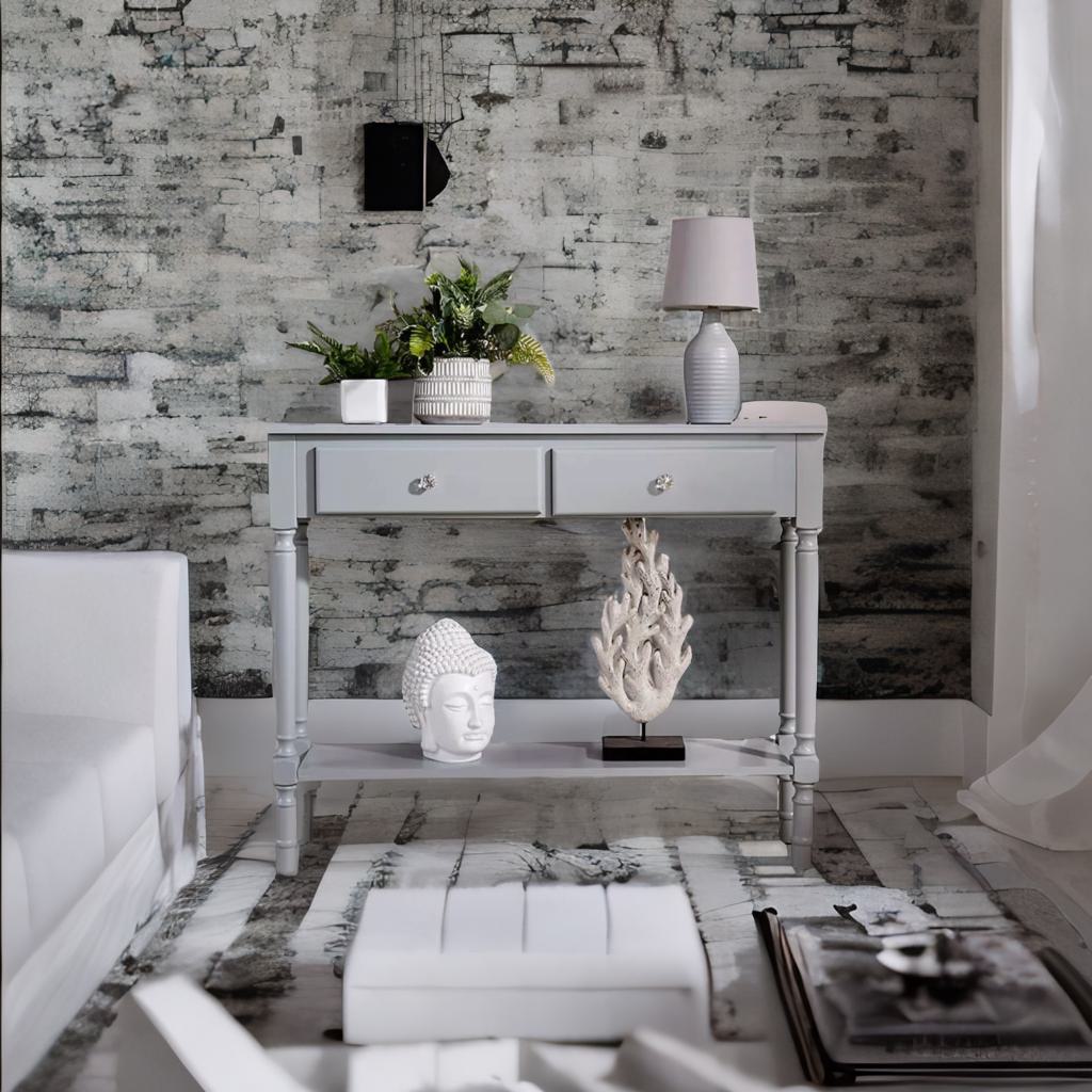 Hallway Console Table with 2 Drawers