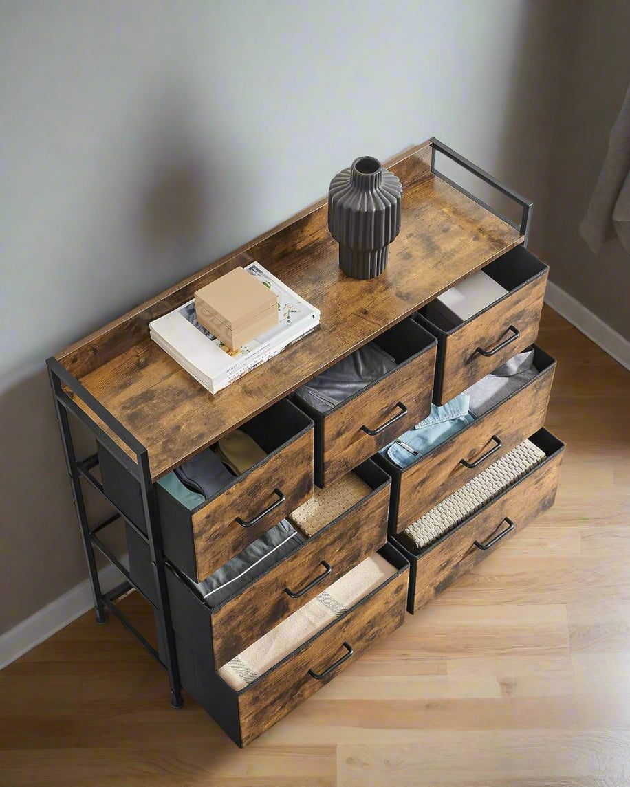 Chest of Drawers - Cabinet with 7 Fabric Drawers