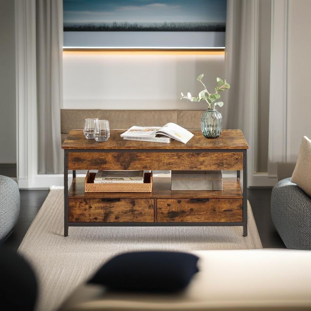 Coffee Table with Storage Drawers