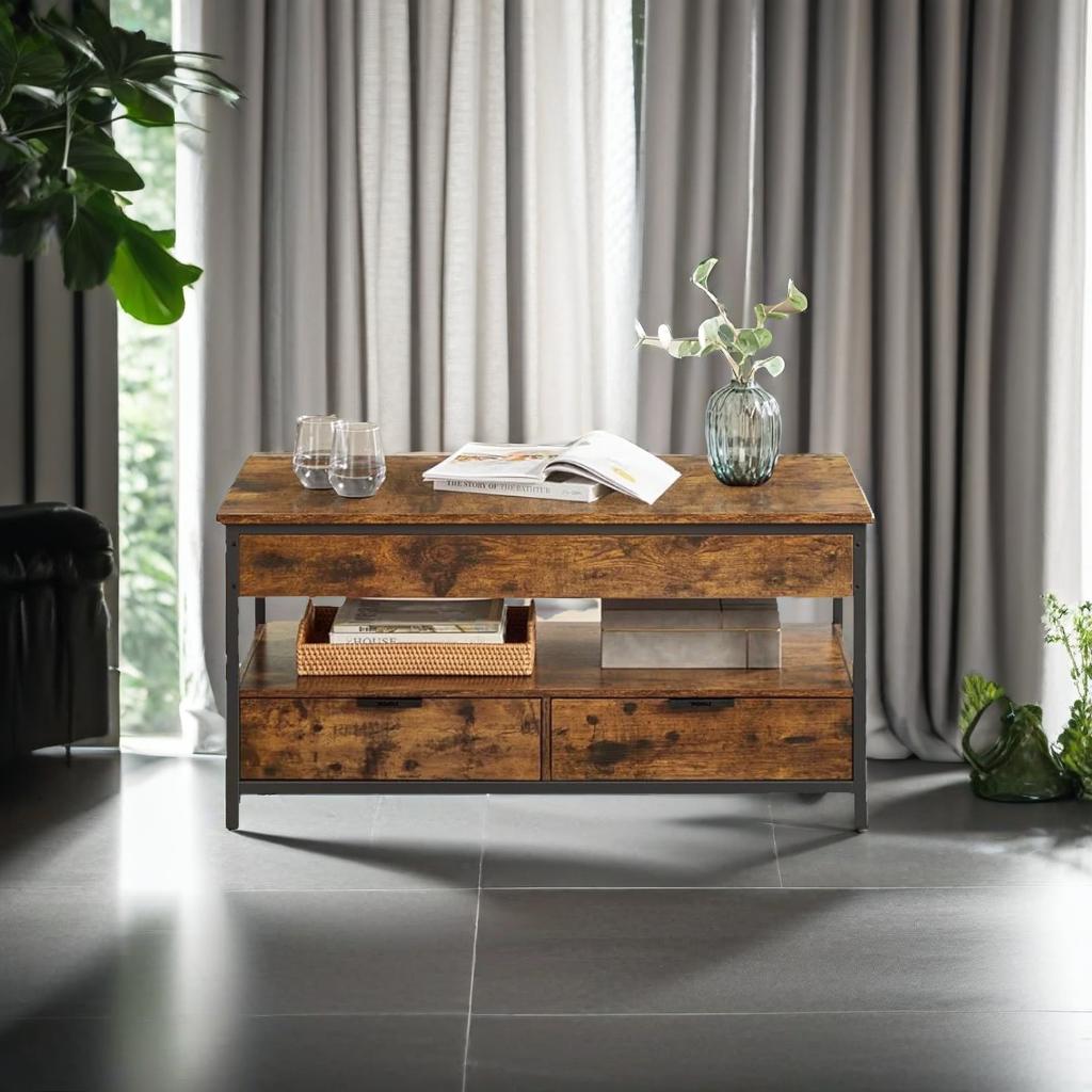 Coffee Table with Storage Drawers