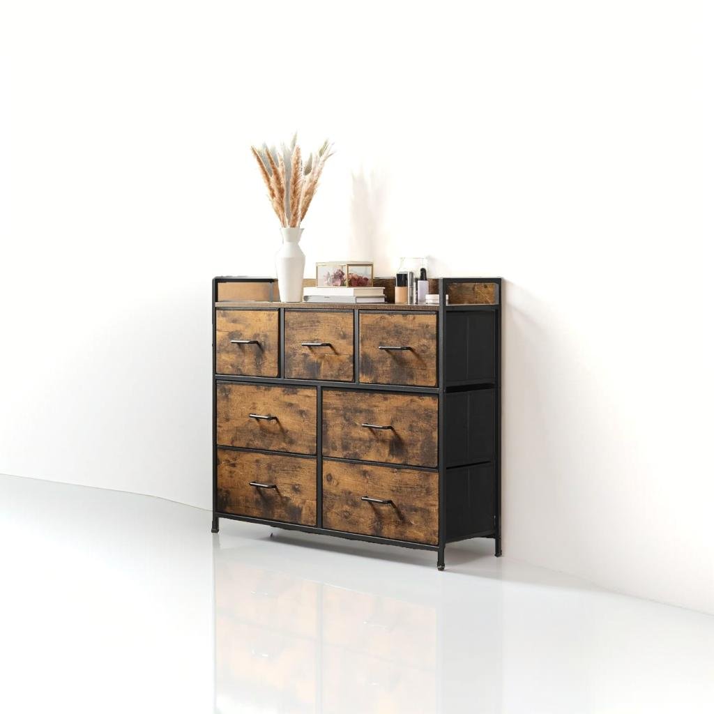 Chest of Drawers - Cabinet with 7 Fabric Drawers