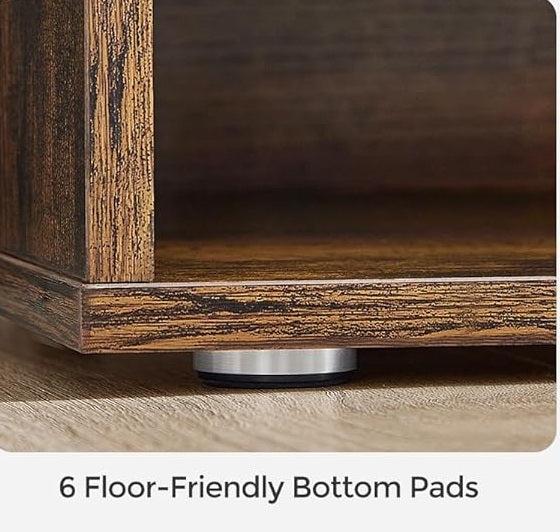 Storage Shoe Bench with Padded Seat and Cushion, 9 Compartments with Adjustable Shelves