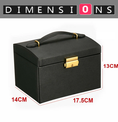 Large Jewelery Box Organizer Drawer Cabinet Necklace Storage Case