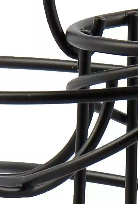 Black Spiral Egg Rack Stand Helter Skelter Style Holds 18 Eggs Kitchen Counter Storage