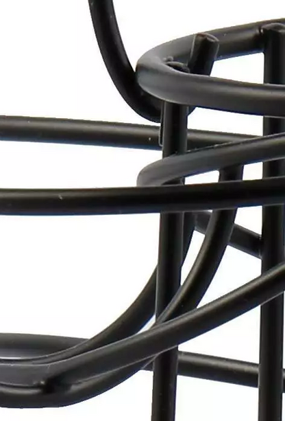 Black Spiral Egg Rack Stand Helter Skelter Style Holds 18 Eggs Kitchen Counter Storage