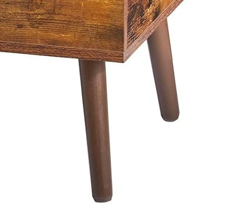 Lift-Top Coffee Table with Hidden Compartment and Adjustable Storage Shelf