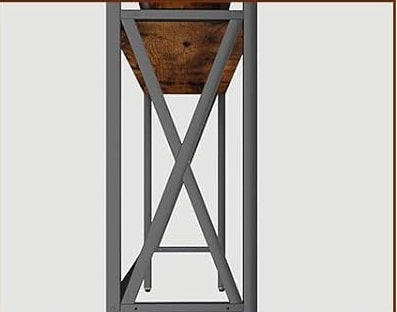 Industrial Slim Console Table for Home and Garden