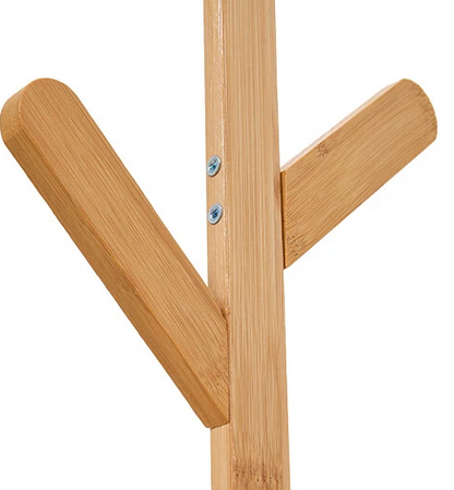 Large Heavy Duty Bamboo Clothes Rail Rack with Drawers & Hooks – Open Corner Garment Stand Wardrobe