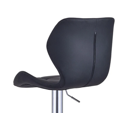 Set of 2 Adjustable Swivel Bar Stools with Backrest Gas Lift Kitchen Breakfast Chairs