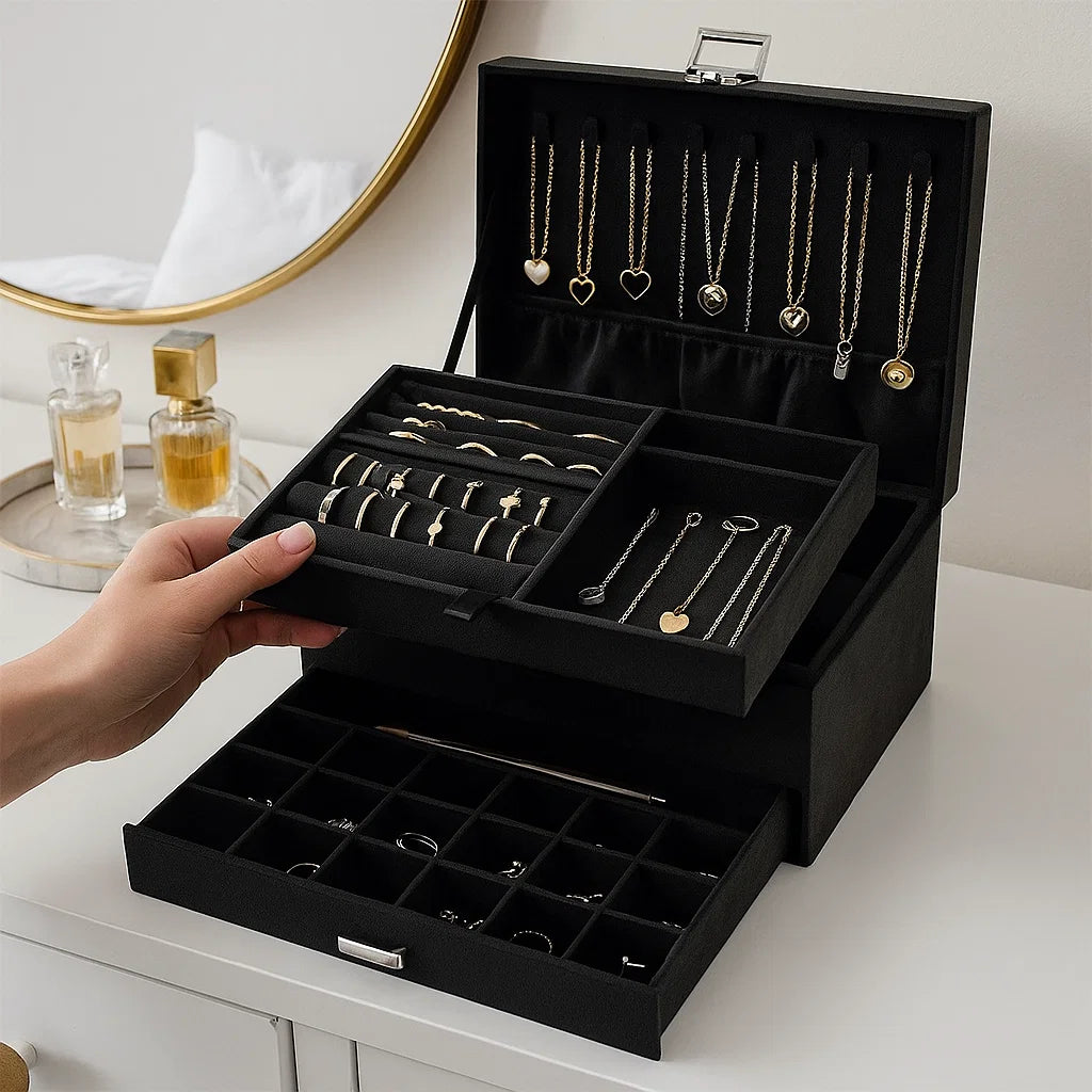 Black jewellery box
