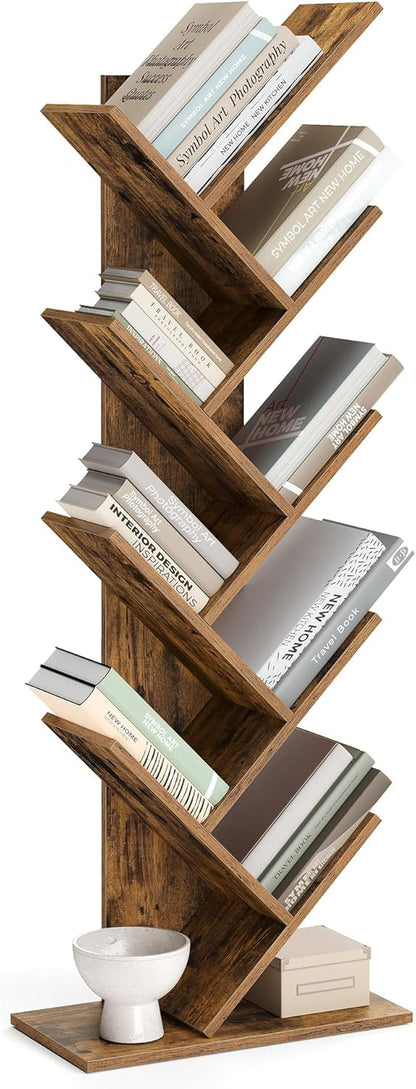 8-Tier Tree Bookshelf Free-standing