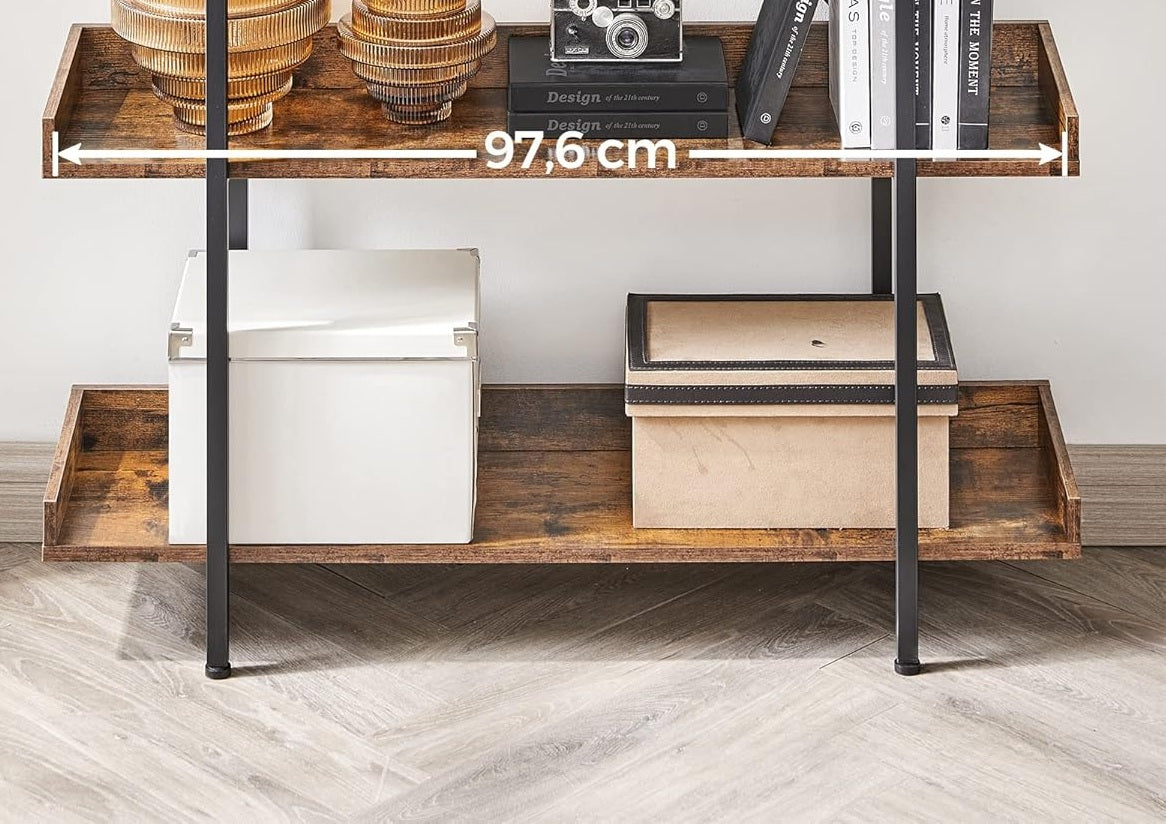 Industrial 5 Tier Bookcase Shelving