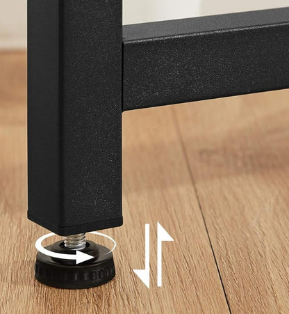 Computer Desk – Industrial Writing Desk with Steel Frame Table for Home Office & Study