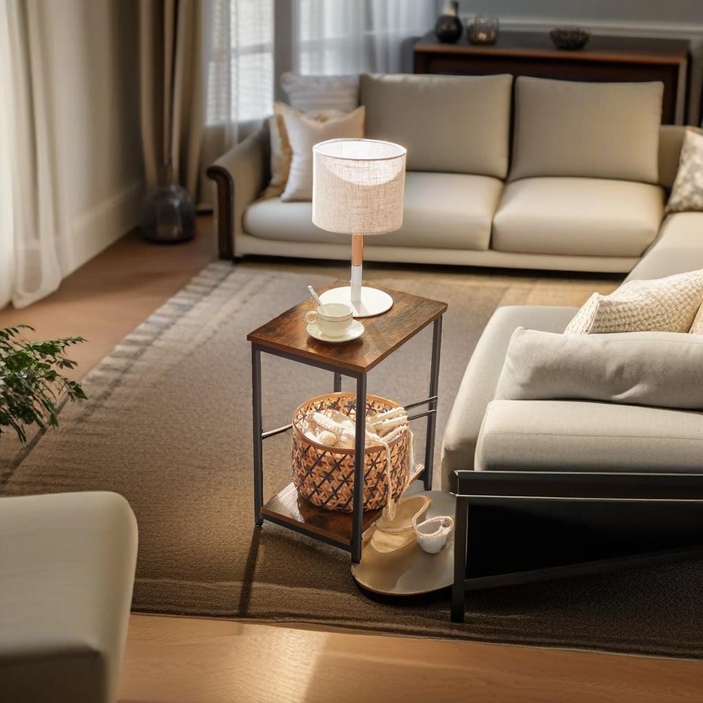 Set of 2 Side Tables for Bedroom and Livingroom