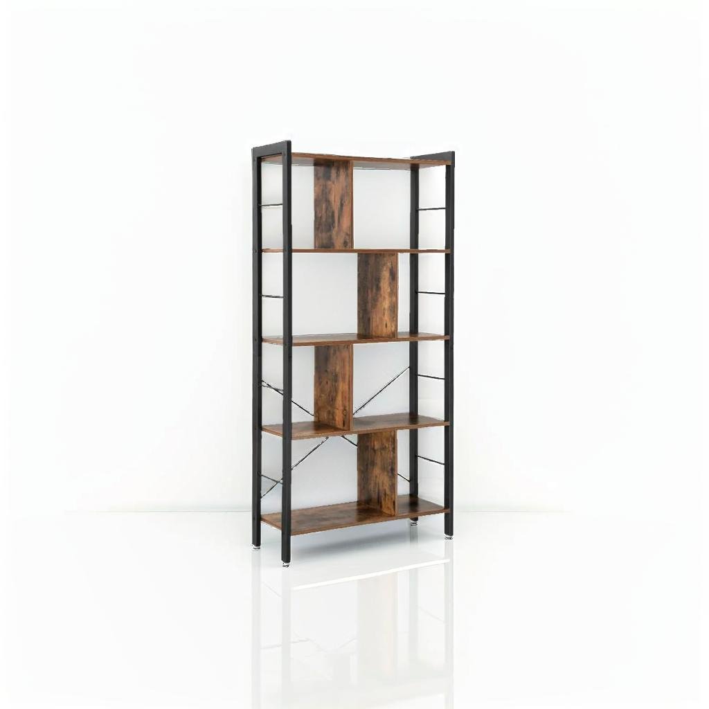 6 Tier Industrial Bookshelf
