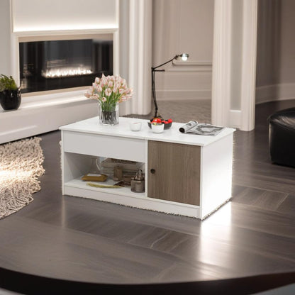 Lift Top Coffee Table with Storage – Wooden Centre Table