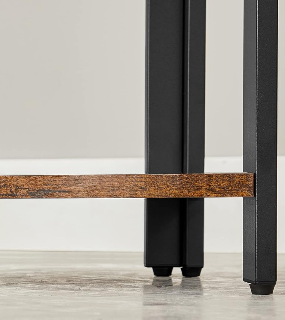 Industrial Style 5-Tier Freestanding Corner Shelf